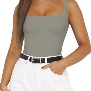 ReoRia Sensual Harmony Square Neck Bodysuit Size S NWT